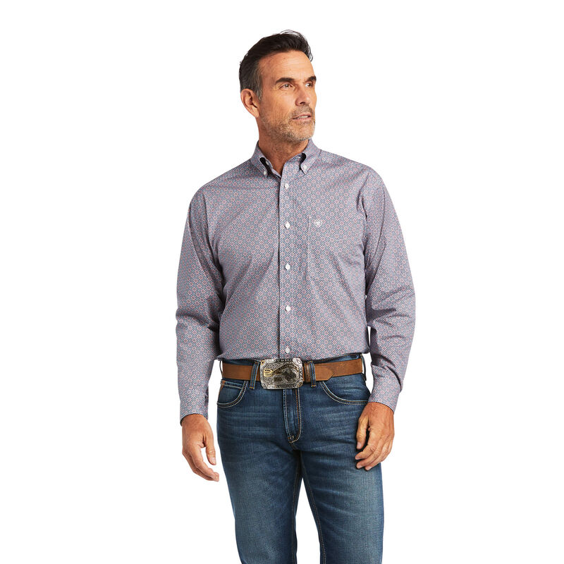 Ariat Hemden Herren - Tenzin Stretch Classic Fit DunkelGrau ( LEZJG-0493 )